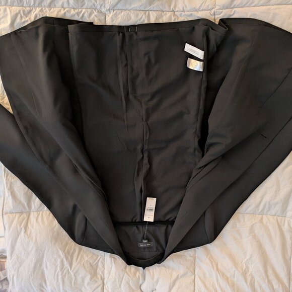 Ann Taylor Blazer The Long Collarless in Fluid Crepe Black Size 10 - Picture 13 of 13